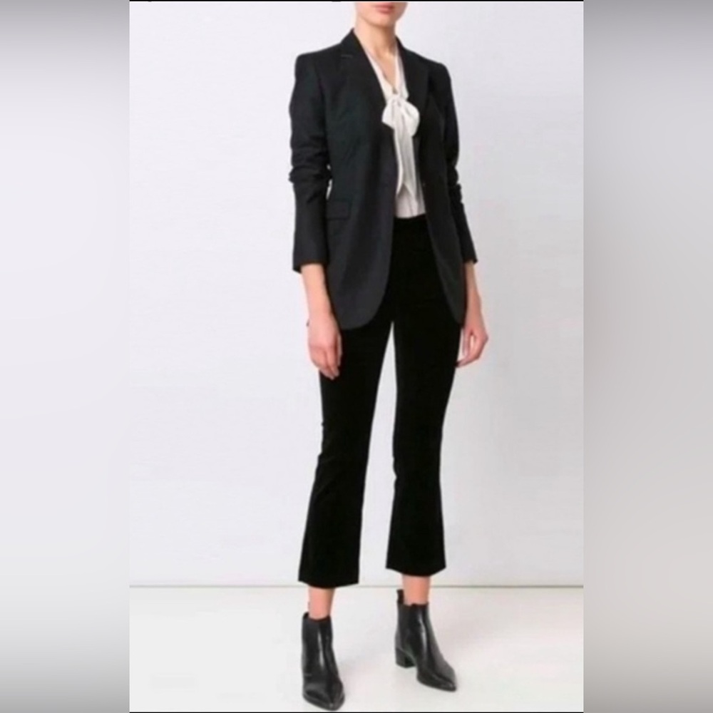 Frame Black Velvet Pants